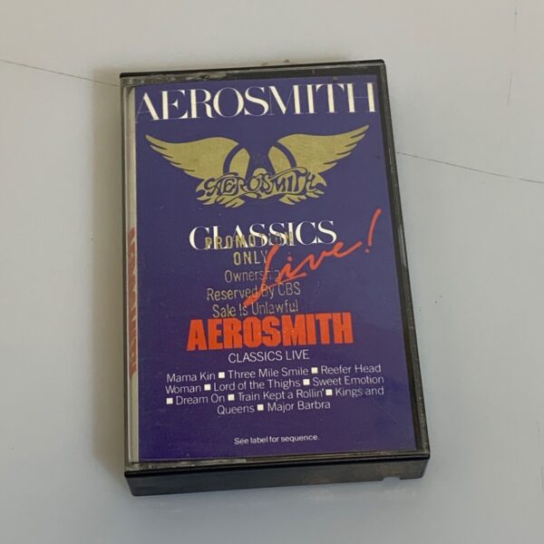 Audio Cassetta Tape Aerosmith Classic Live Columbia Records 1986 FCT 40329