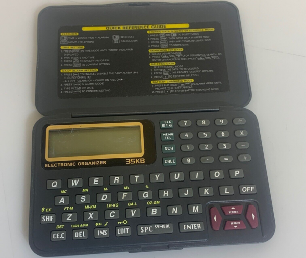 Calcolatrice Agenda Electronica Organizer 35 kb da testare