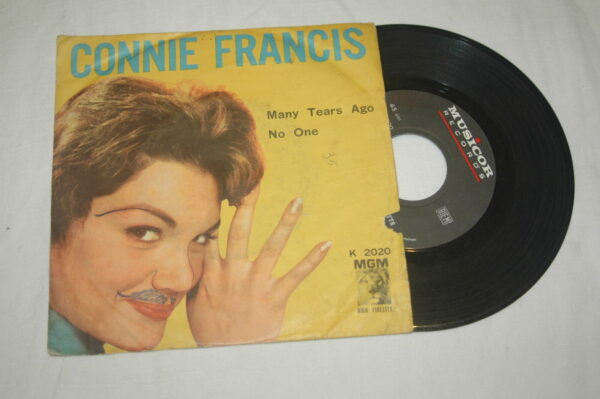 Disco in vinile da 45 giri CONNIE FRANCIS Many Tears Ago No One 1960 RPM K2020