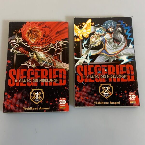 Fumetto Manga Siegfried Il canto dei nibelunghi n. 1 e 2 Yoshikazu Amami Panini