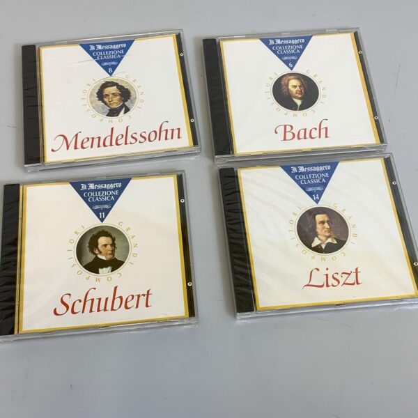 Musica Classica 4 CD Bach Schubert Liszt Mendelssohn Compositori