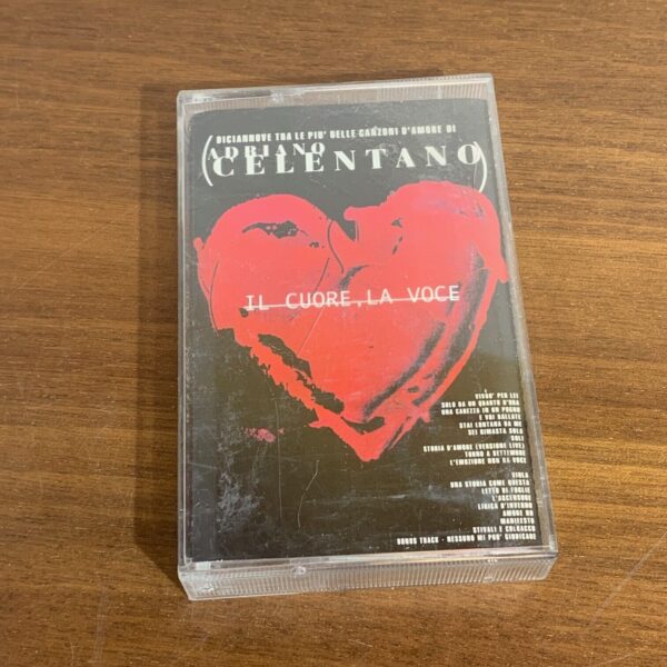 Musicassetta Tape Il cuore la voce di Adriano Celentano 2001 Audio Cassetta mc