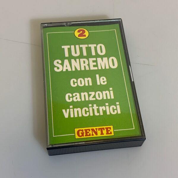 Musicassetta Tutto Sanremo con le canzoni vincitrici Gente audio cassetta
