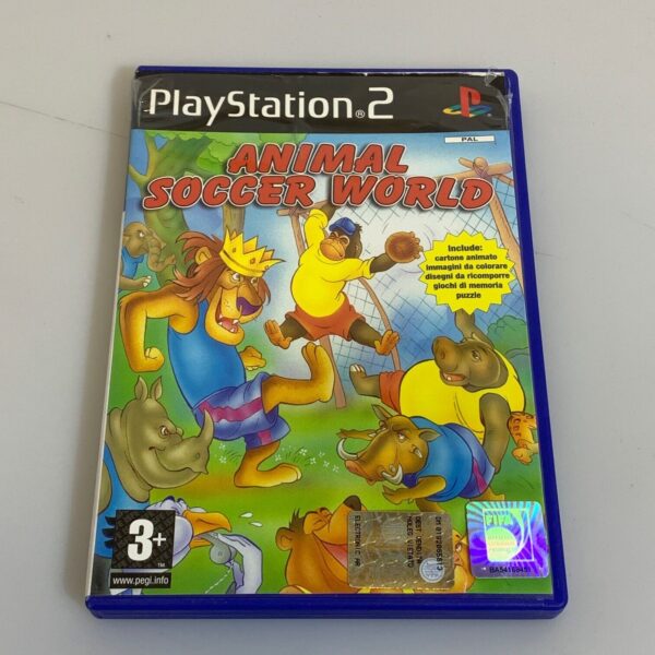 PS2 Animal Soccer World Pal ITA Playstation 2 con manuale