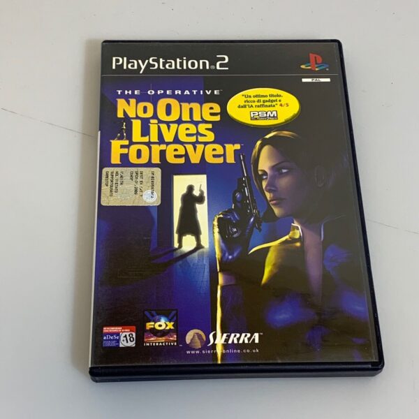 PS2 The operative No one lives forever playstation 2 videogioco italiano