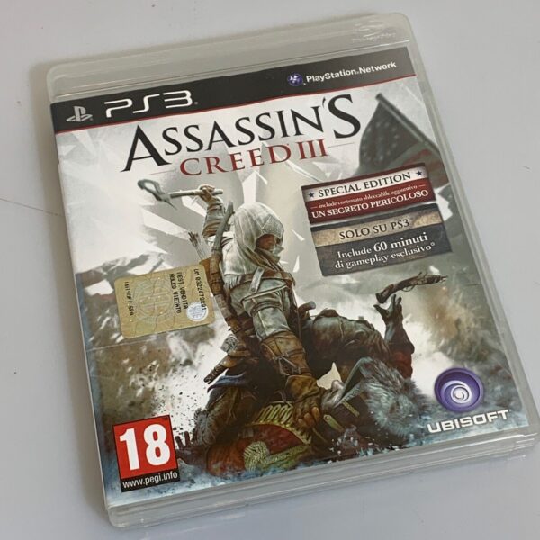 PS3 Assassin's Creed III 3 Playstation PAL videogioco in italiano Ubisoft