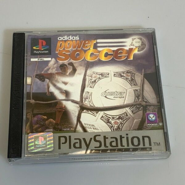 Retro game Playstation 1 PS1 Adidas Power Soccer Platinum PAL usato