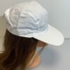 Cappellino in Cotone con visiera Taglia Unica Berretto Cappello Unisex Bianco - immagine 4