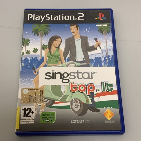 Singstar TOP.IT Playstation 2 Sony PS2 PAL ITA con manuale