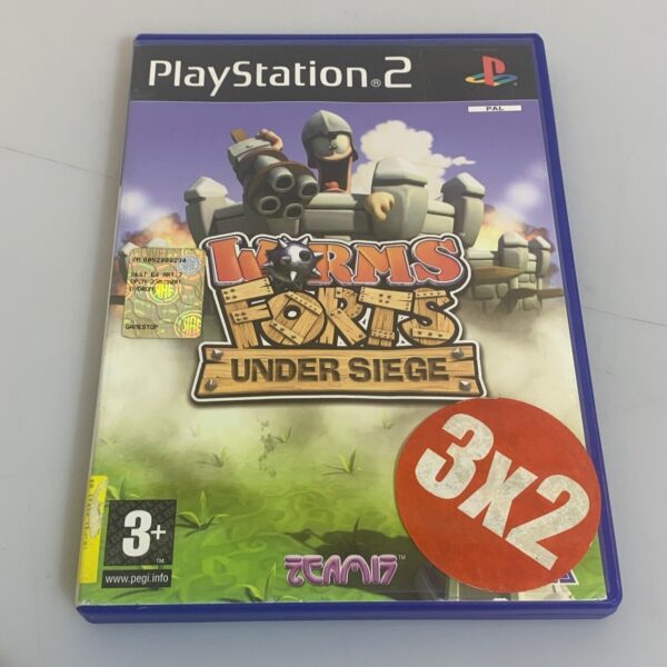 Videogioco Worms Forts Under Siege SEGA PS2 con manuale